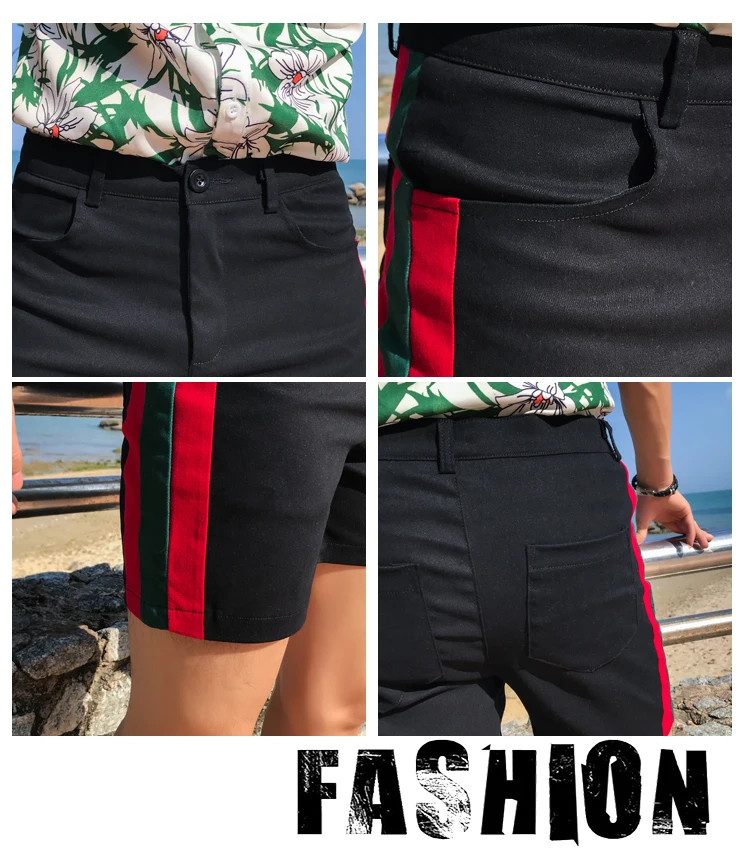 Zomer Kleding Kant Streep шорты Mannen Toevallige Heren облегающие шорты Уличная клетчатая одежда Korte Hombre Korte Masculino 3XL-M