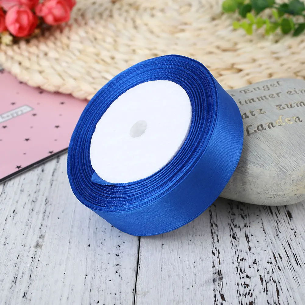 royal blue 22 м рулон ткани полоски драпировки DIY Свадебная вечеринка стол стул бант Декор Ремесло - Цвет: royal blue