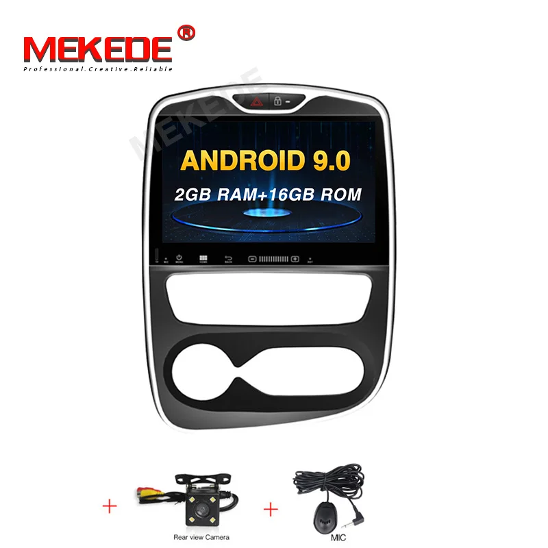 car dvd camera MEKEDE Android 9 автомобильный dvd-плеер gps навигация для Renault Clio 2013- радио рекордер мультимедийное головное устройство HD экран - Цвет: car dvd camera