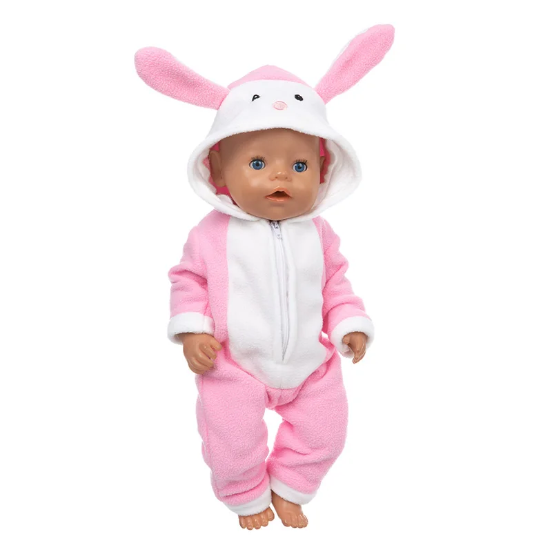 

Fit 18 inch Blue Doll Clothes Accessories Baby New Born Red White Pink Black Red Unicorn Hairband Clothes For Baby Birthday Gift