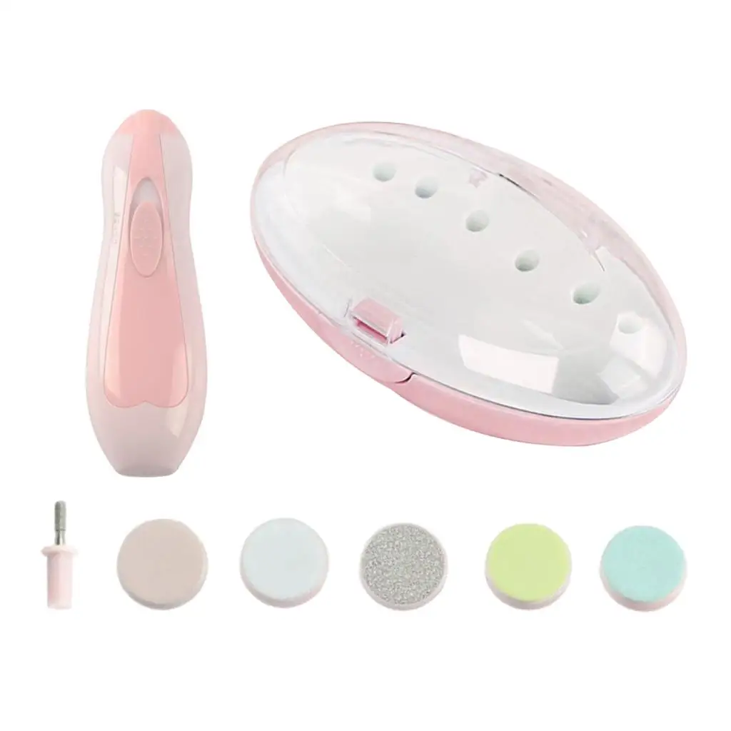 Electric Baby Nail File Clippers Trimmer Toddler Toes Trim Nails Polish Care Kit  Safe Nail Clipper Cutter Baby Trimmer