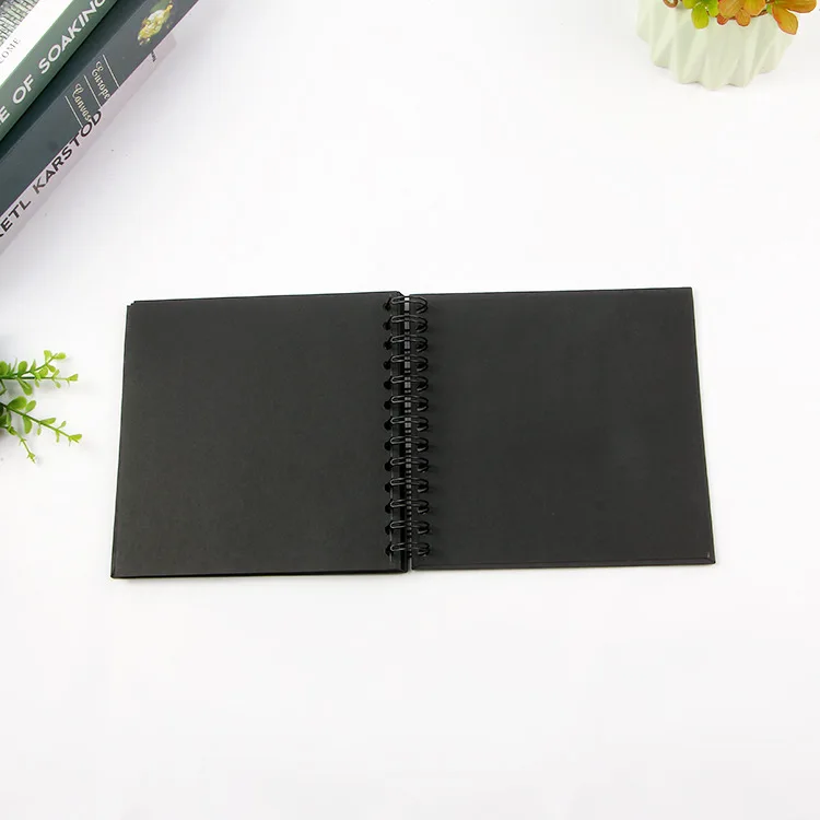Kraftpaper/Black Paperboard Screen Printing Camera DIY Album Cool Special Paper Cover Photo Album Scrapbook Graduation Album