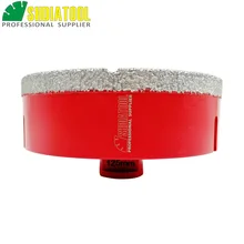 Cheap SHDIATOOL 1pc M14 Dia 125mm Vacuum Brazed Diamond Drill Core Bit Drilling Bit For Granite Marble Ceramic Hole Saw Cheap SHDIATOOL 1pc M14 Dia 125mm Vacuum Brazed Diamond Drill Core Bit Drilling Bit For Granite Marble Ceramic Hole Saw