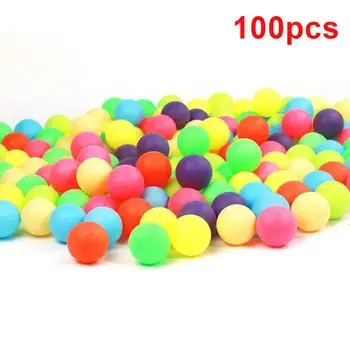 

100 PCS Colored Ping Pong Number Balls 40mm Entertainment Lottery Mixed Colors for Game and Activity Advertisement