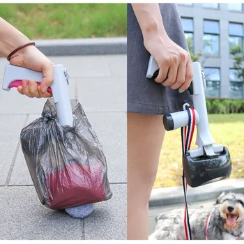 

Dog Pooper Scooper Cat Toilet Cleaning Shovel Outdoor Long Handle Jaw Poop Scoop Cleaning Clip Pet Litter Pickup