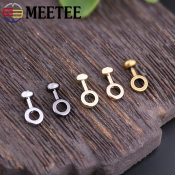 

5pcs Meetee 10*23mm High Quality Pure Copper Bags Adjust Buckle Zipper Gap Buckles DIY Remodel Luggage Chain Rope Accessories