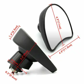 

2pcs Rearview Mirrors Black For Touring Electra Glide 2014-2019 10mm Motor New