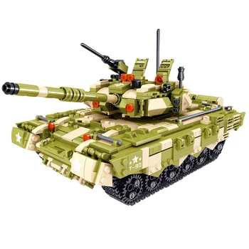 

1165Pcs Moc Military Technic Series T-90 Main Battle Tank WW2 Army Bricks Toys Educational Stem Toy Gift For 6+
