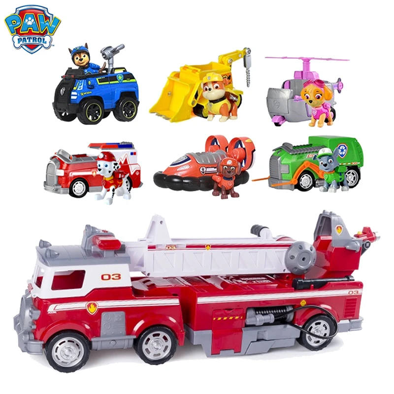 Original Paw Ultimate Fire Truck Rescue Aircraft Headquarters Lookout Tower Set Children Educational Toy Gift| | - AliExpress
