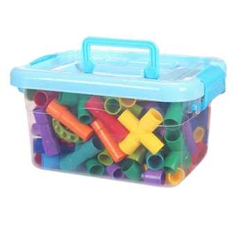 

Children's Building Block Toys DIY Assembled Childrens Building Block Tunnel Model Toys