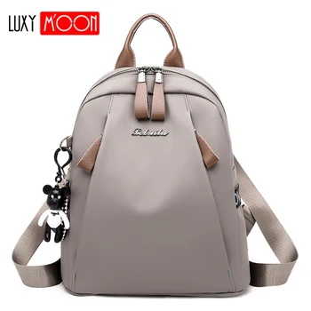 

Luxy Moon 2019 New Shoulder Backpack Female Ladies Fashion Trend Bag Korean Version of the Wild Casual Nylon Backpack