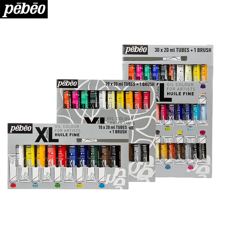 pebeo10/20/30 color oil painting set Paint for painting XL set school supplies