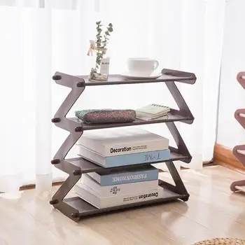 

Minimalist 4 Layers Stainless Steel Assembly Shoe Rack Simple Shoe Rack Bookshelf Home Living Room Shoes Storage Organization