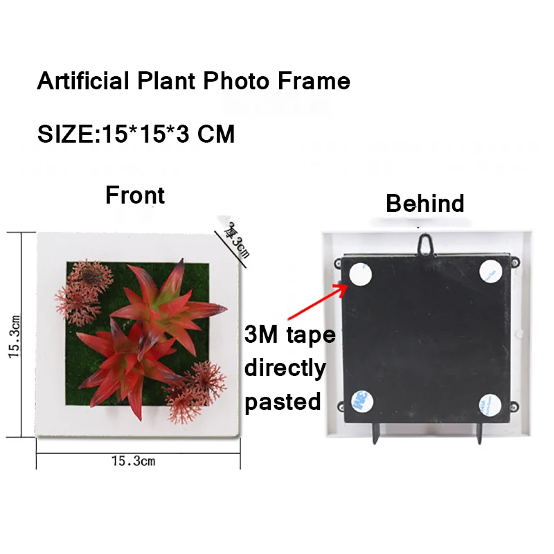DIY Artificial Plant Photo Frame for Fake Flowers Potted Ornaments for Home Decoration Hotel Garden Decor DIY Artificial Plant Photo Frame for Fake Flowers Potted Ornaments for Home Decoration Hotel Garden Decor