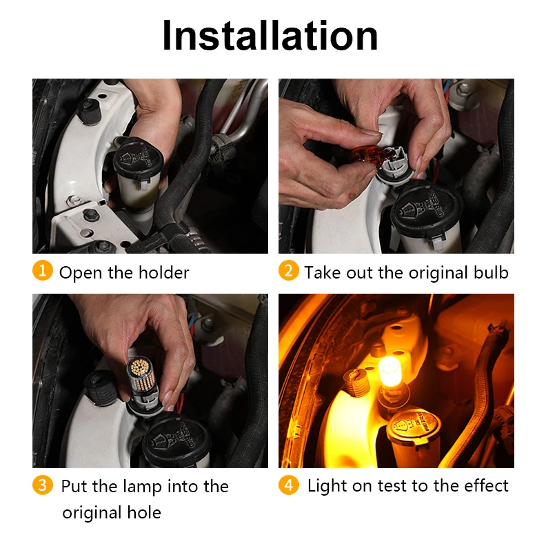 1x 3014 144smd CanBus S25 1156 BA15S P21W LED BAY15D BAU15S PY21W lamp T20 LED 7440 W21W W21/5W led Bulbs For Turn Signal Light