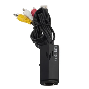 

HDMI to RCA Converter Adapter Cable Composite Converter for TV VHS VCR DVD Video Audio Converter HDMI Support Set-top Box