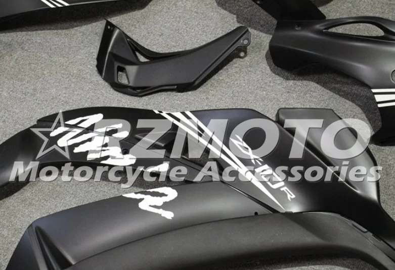 ABS мотоцикл обтекатели комплект подходит для kawasaki Ninja ZX-10R zx10r 10r 16 17 Пользовательские черный матовый белый