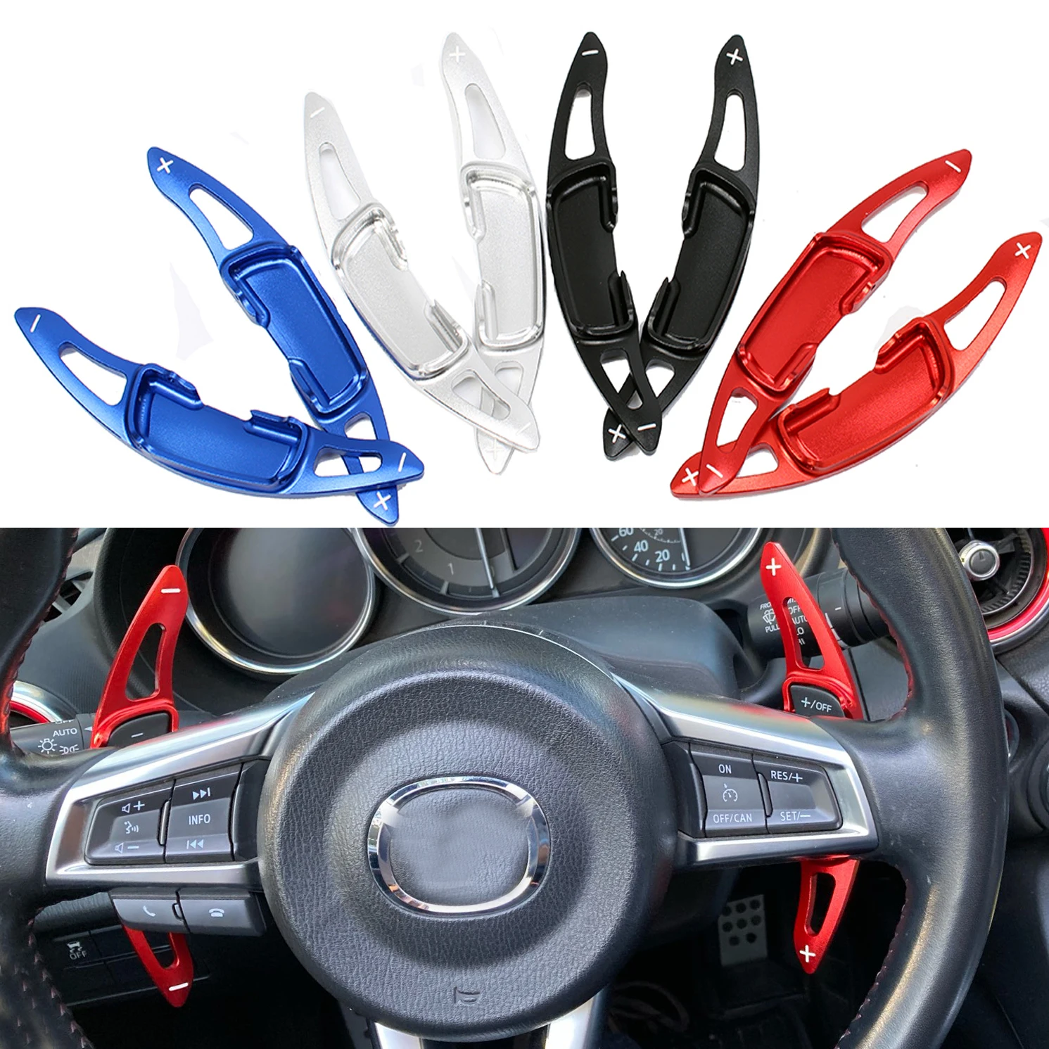 Car Steering Wheel Shift Paddle Directly Shifter Gear For Mazda 3 6 CX-4 2013+ & CX-5 & Atenza Axela 2014 -