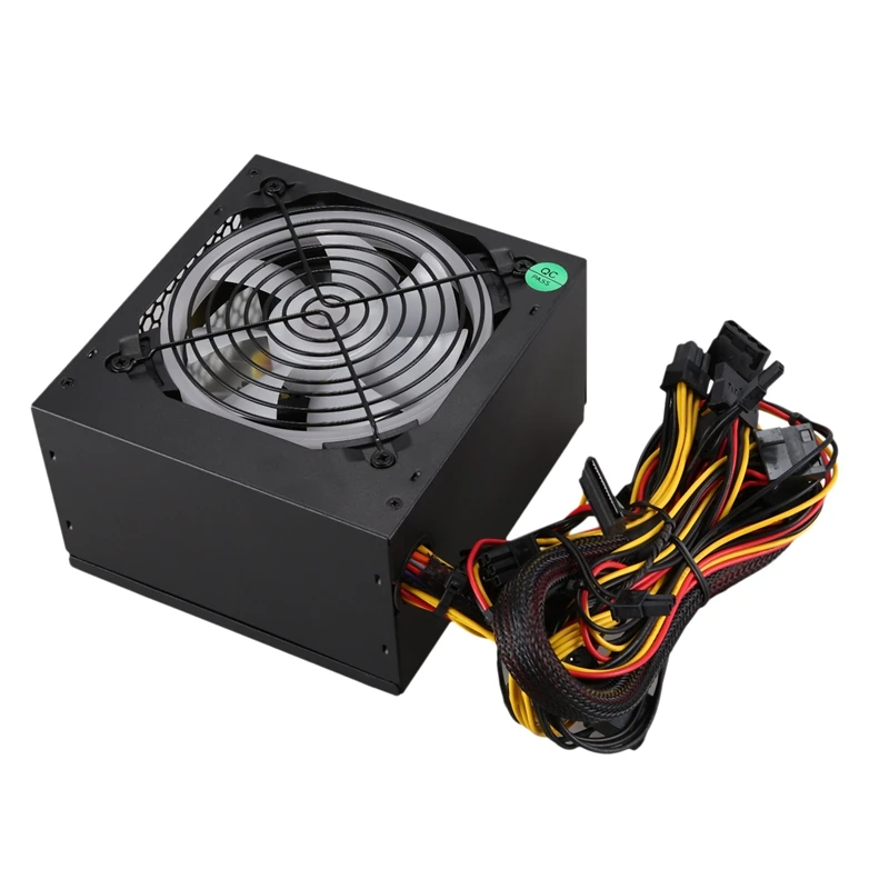 650 Вт тихий с вентилятором ATX 12V 4/8 Pin PC блок питания модульный SLI подсветкой