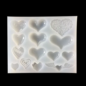 

Aibeads DIY Resin Mold Handmade Coaster Silicone Molds Jewelry Making Hand Made Tool Set Epoxy UV Resin Molds love mold
