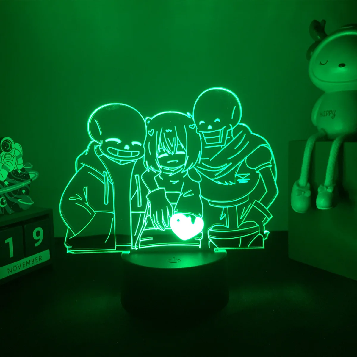 Hot Game Undertale 3d lamp Chara and Papyrus LED night light for kids Birthday Gift Room Decor Xmas Gift night lamp for bedroom wall