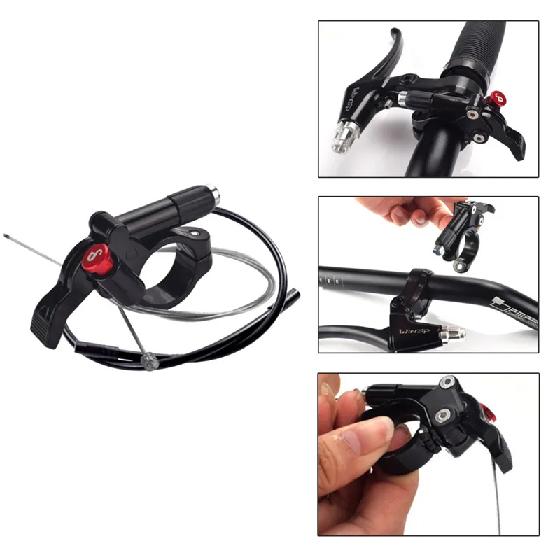 Aluminum Alloy Mountain Bicycle Fork Lock Control Parts MTB Accessories Lever Handlebar | Спорт и развлечения
