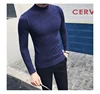 2022 Autumn New Men's Turtleneck Sweaters Male Slim Fit Solid Color High Neck Sweater Men Long Sleeve Knitted Pullover Tops 3XL ► Photo 3/6
