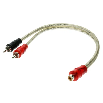 

Car Vehicle Stereo Audio Cable Aux Cord 1 Male to 2 Female Replacement For DVD/CD/MP3 /Audio and Other Equipment