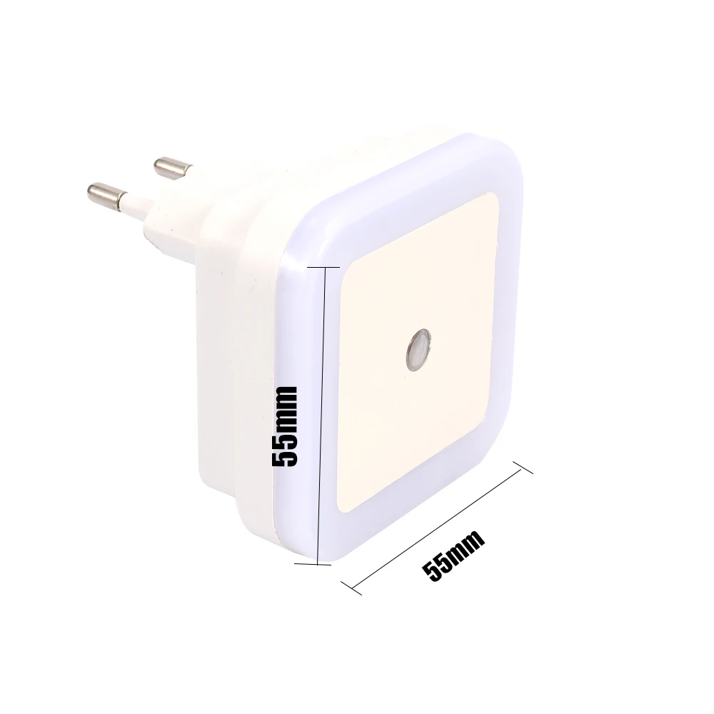

Smart Intelligent Plug-in Energy-saving LED Night Light Lamp w/ Dusk to Dawn Sensor for Hallway Kitchen Bedroom Stairs Daylight