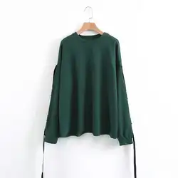 XD/864RT пуловер с круглым вырезом и переплетением свободная толстовка с капюшоном, бесплатная доставка, испанское модное женское платье