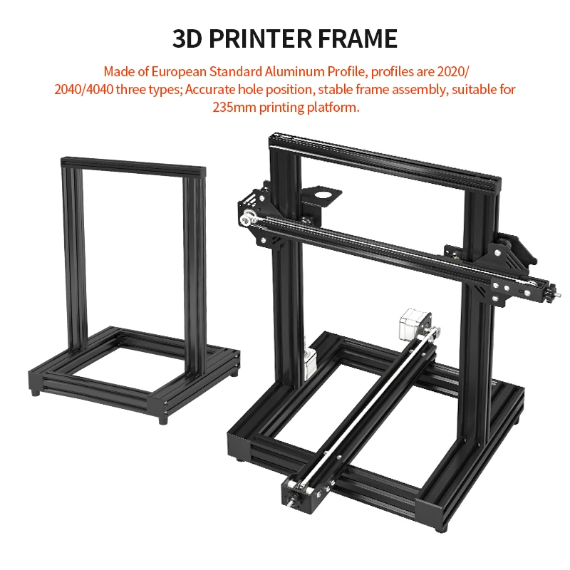3d Printer Frame Kit Ender3 Structure Kit Suitable For 235mm Hotbed