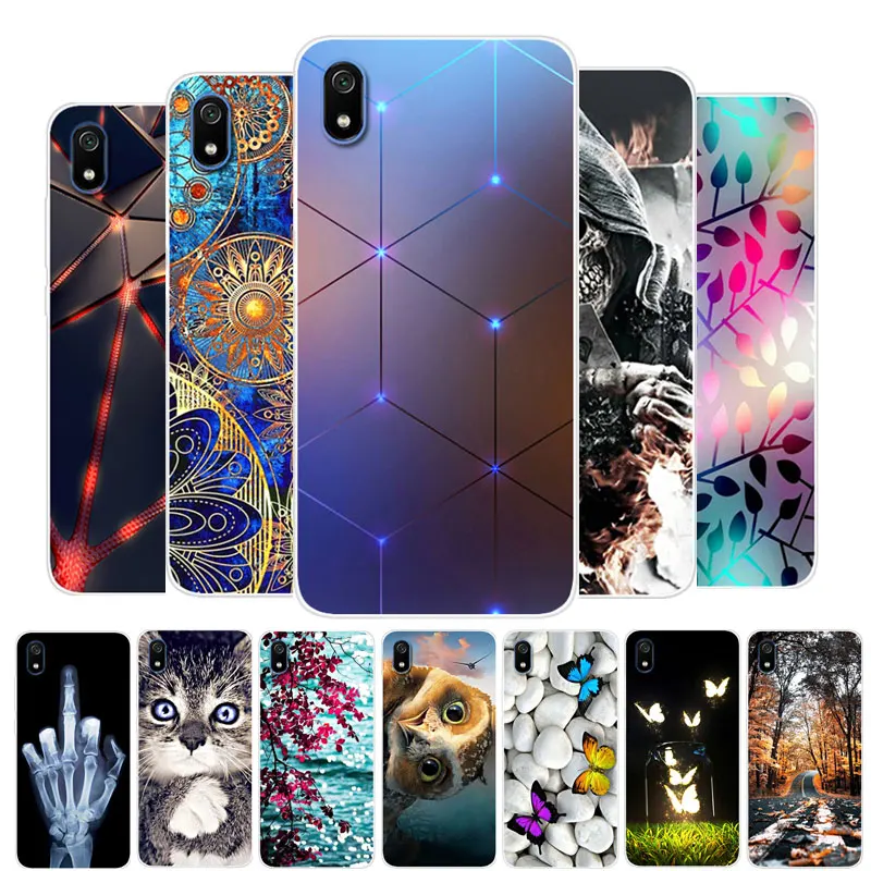 Для Redmi 9A Чехол Xiaomi Силиконовый ТПУ Мягкая задняя крышка телефона 9 A Redmi9A Коке