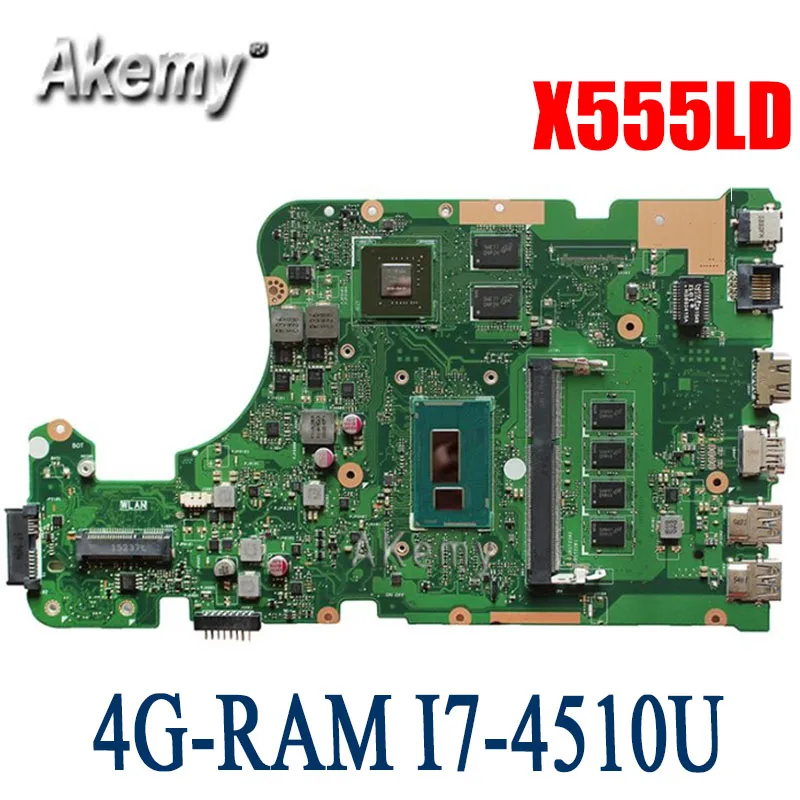 Материнская плата для ноутбука Amazoon X555LD Asus X555LP X555L X555 тестовая материнская 4G RAM I7