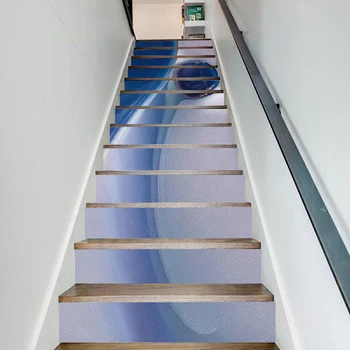 

PVC Waterproof Blue Ball Art Home Beautiful Decor Decal Stair Gift 3D Print Sticker Self Adhesive Diy Paper for Bedroom Sticker