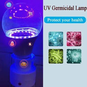 

Smart UVC UV Germicidal Lamp LED Induction lamp Portable UVC Sterilizer Kill Dust Mite Eliminator UV quartz lamp For Bedroom