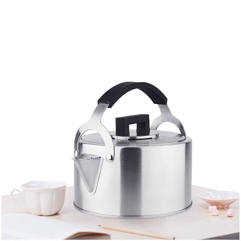 Чайник из нержавеющей стали свисток звук горения дома кухня чайник индукционная