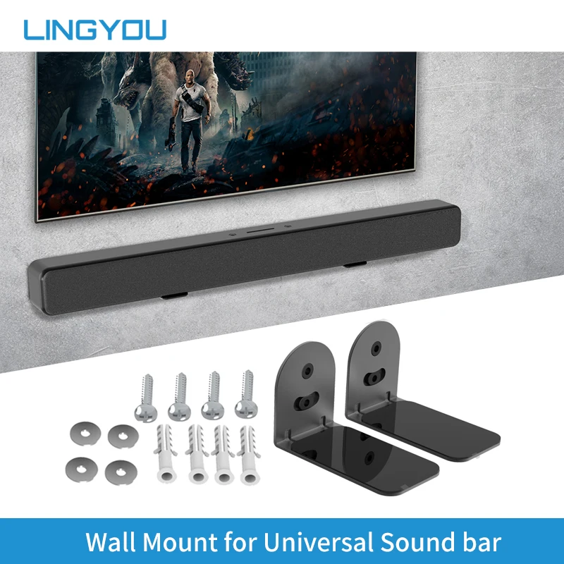 Lingyou Universele Geluid Bar Montage Muurbevestiging Plank Voor Sony, Lg, Polk vizio, Roku, Bose Soundbar _ - AliExpress Mobile