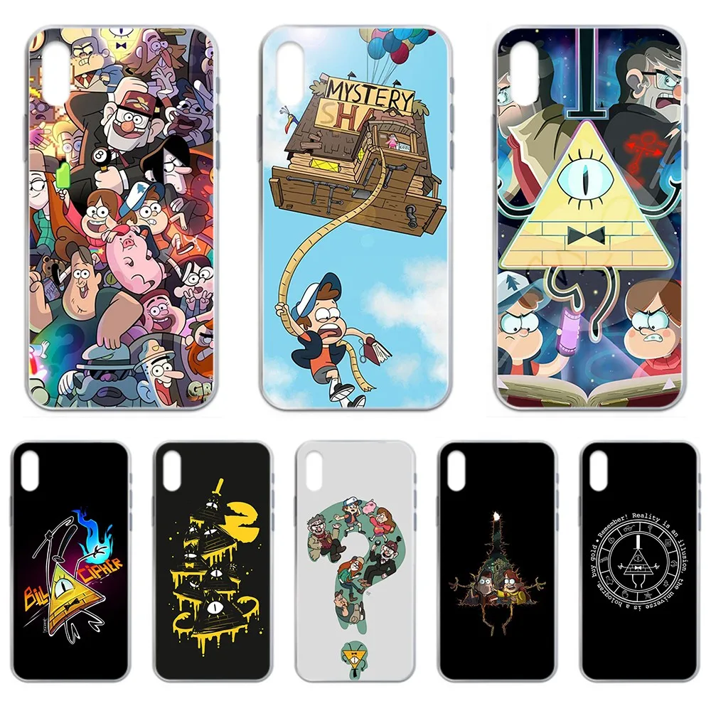 

Gravity Fall 3D waterproof shell Transparent Phone Case cover For iphone 4 4S 5 5C 5S 6 6S PLUS 7 8 X XR XS 11 PRO SE 2020 MAX