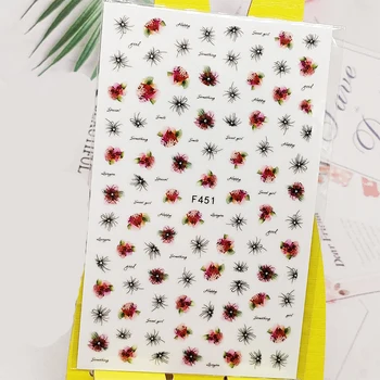 

3D Nail Sticker Decals Hair Line Design Nail Art Decorations Stickers Sliders Manicure Accessories Nails Decoraciones