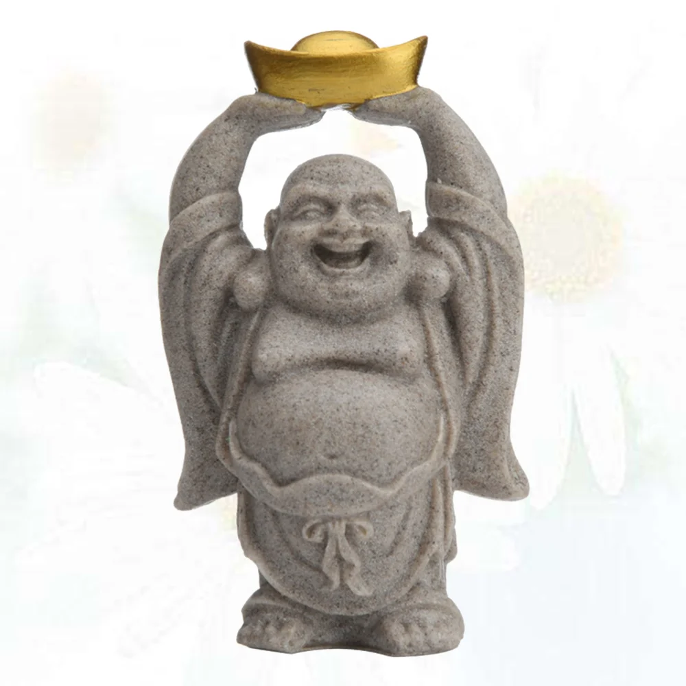 Статуя Будды Maitreya из песчаника для офиса 1 шт. | Дом и сад