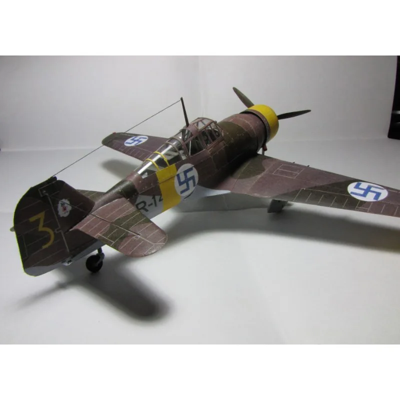 Германия Fokker Д. ХХI истребитель Бумажная модель 1:33 модель самолета ручной работы DIY