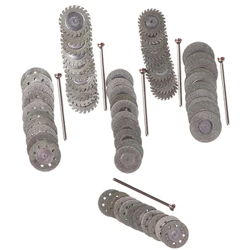 

10Pcs disc+1Shank Dental Diamond Polishing Wheel Saw Disc Ultrathin Sand Cutting Film Jewelry Deture Grinding Cutter Rotary Tool