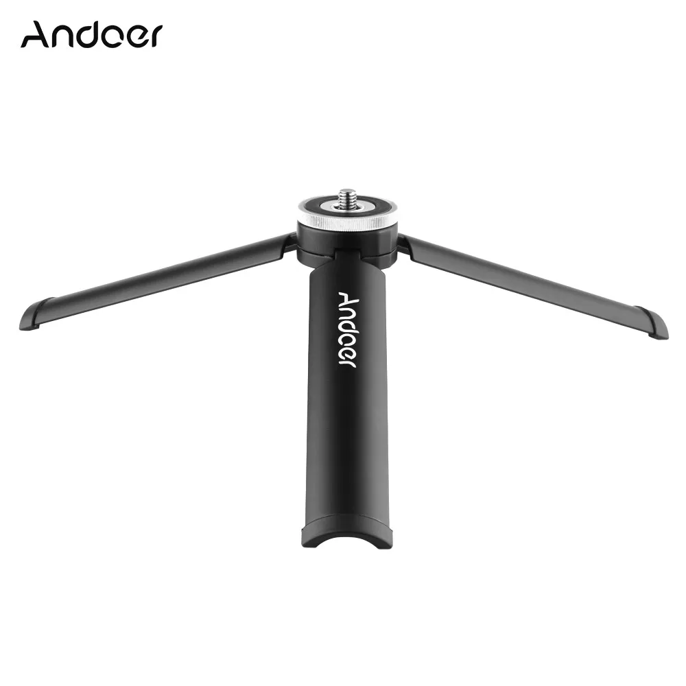 Andoer Q166B настольный мини-штатив 1/" до 3/8" адаптер Винт Настольный штатив подставка для DSLR камеры монопод селфи палка Штативная головка