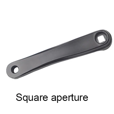 Black Square MTB велосипедный Кривошип из алюминиевого сплава 170 мм Левый велосипед Square квадратное отверстие алмазное отверстие MTB Кривошип велосипеда аксессуары - Цвет: Black Square