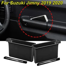 Accesorios de coche para Suzuki Jimny 2019 2020, reposabrazos, contenedor, caja de almacenamiento para puerta, mango de bolsillo, 2 uds. De protección ambiental