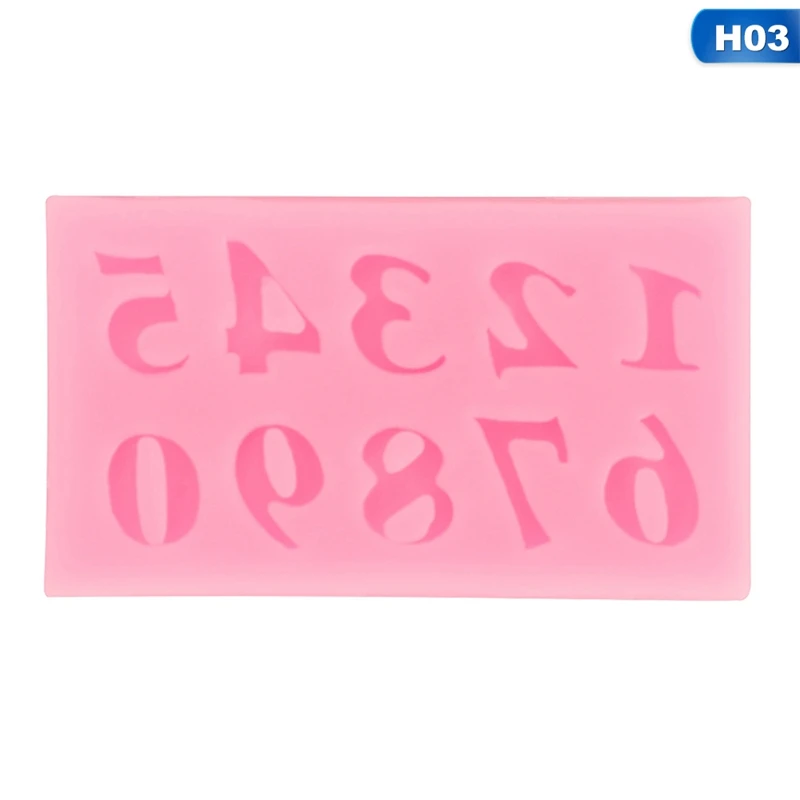 Digital Letters Baking Cake Liquid Silica Gel Mold Clay Mold Liquid Silica Gel Mold Liquid Silica Gel Cake Mold
