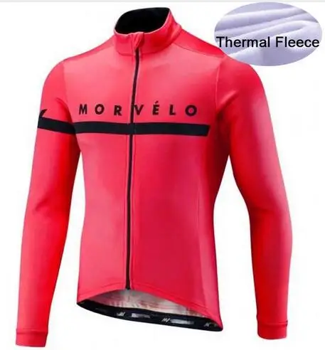 02 Morvelo Зимняя Теплая Флисовая велосипедная футболка Ropa Ciclismo Mtb с длинным рукавом велосипедная одежда для мужчин - Color: 02