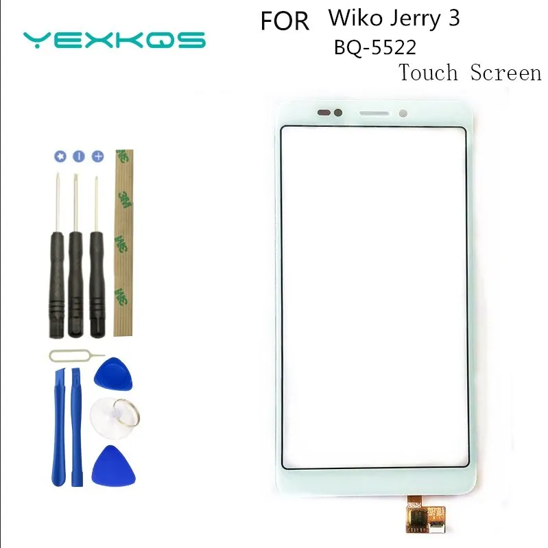 Touch Screen Per Wiko Jerry 3 W _ K300 Pannello Touchscreen Sostituzione Sensore Di Vetro Tipo 3M Per Bq Bq-5522 Bq5522 Bq 5522 Successivo