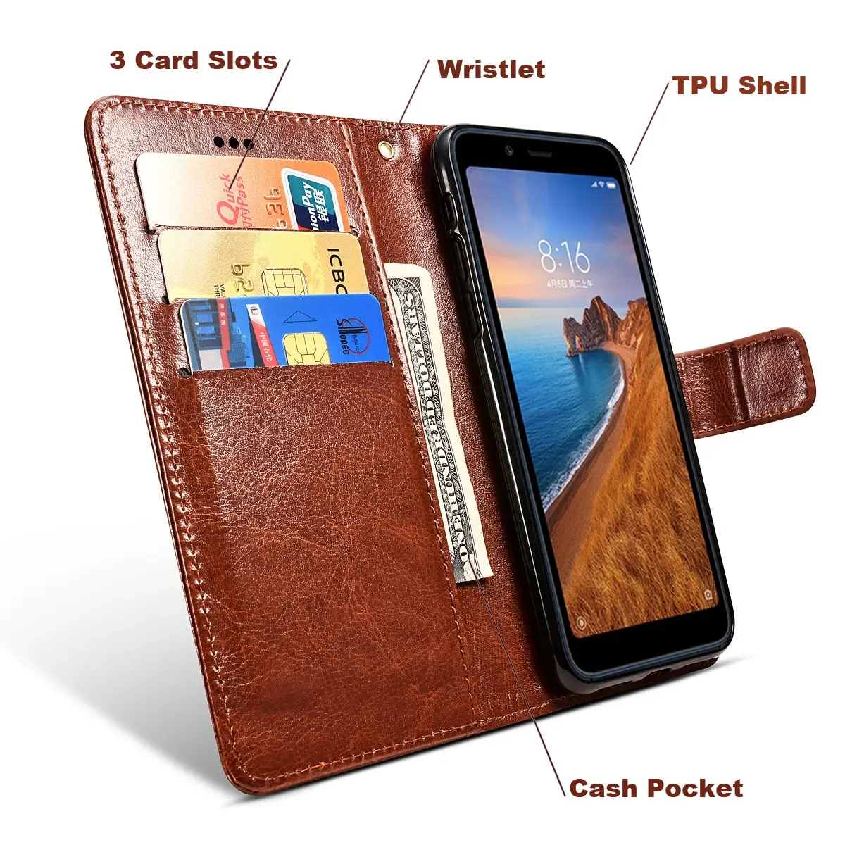 Flip Leather Case On For Meizu M3s M5s M6s Book Case For Meizu M6 M 6 M3 Note 8 Soft Silicon Back Wallet Phone Protective Cover meizu cover