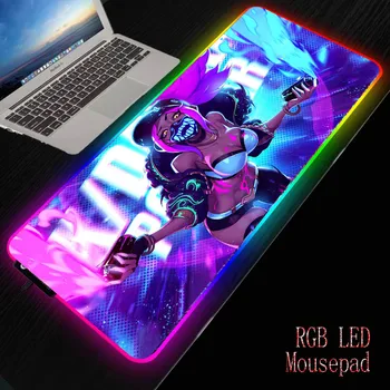 

MRGBEST RGB Large Gaming Mouse Pad Oversize Glowing Led Extended Mousepad Non-Slip Rubber Base Computer Keyboard Pad Mat for LOL